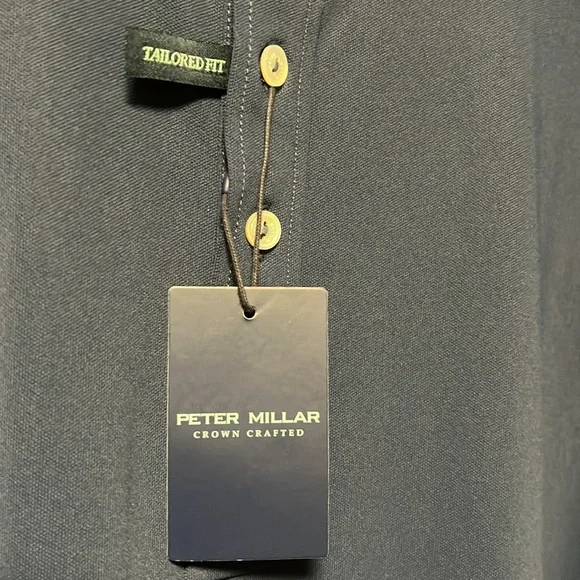 Brand New Peter Millar Crown Crafted Royal Blue Stretch Comfort Golf ⛳ Polo 👕! - Picture 10 of 13